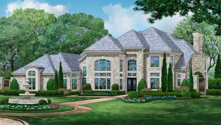 image of french country house plan 7370